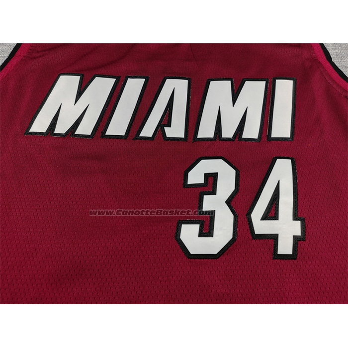 Maglia Miami Heat Giannis Antetokounmpo No 34 Statement Rosso